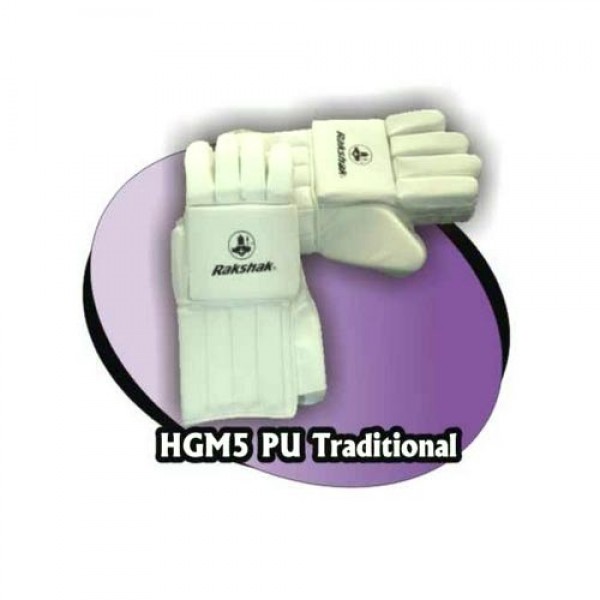 Rakshak HGM 5 P.U. Hand Glove Traditional Club Quality Hockey Hand Protector